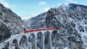 inter railing through Switzerland - glacier express