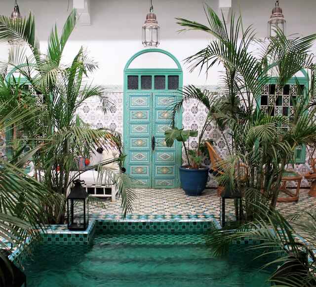 An example of a safe, traditional Moroccan Riad