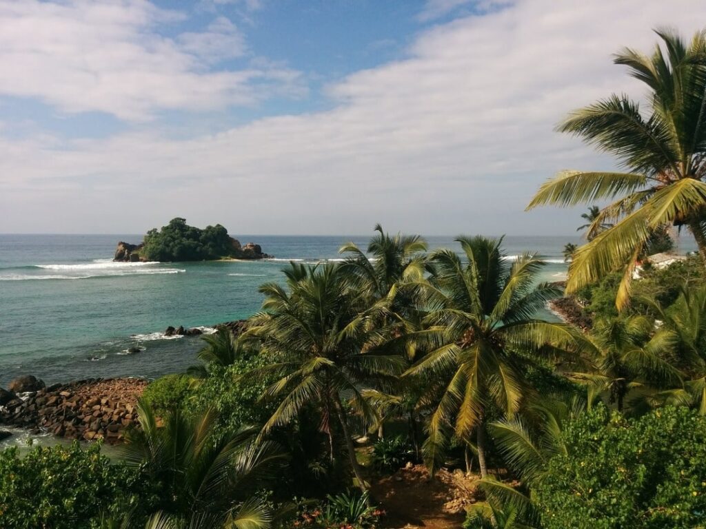 Photograph of a beach in Southern Sri Lanka