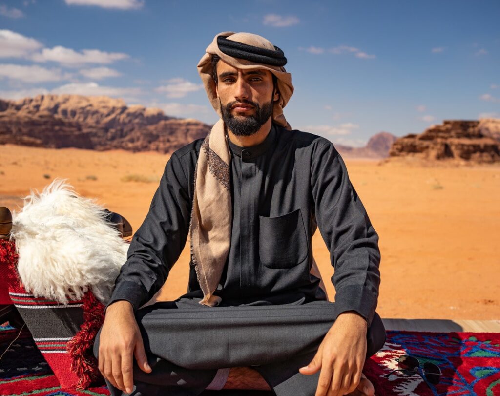 bedouin campers in wadi rum desert