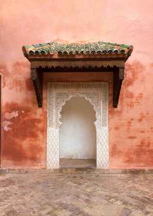 Image of gate in Marrakech Morocco