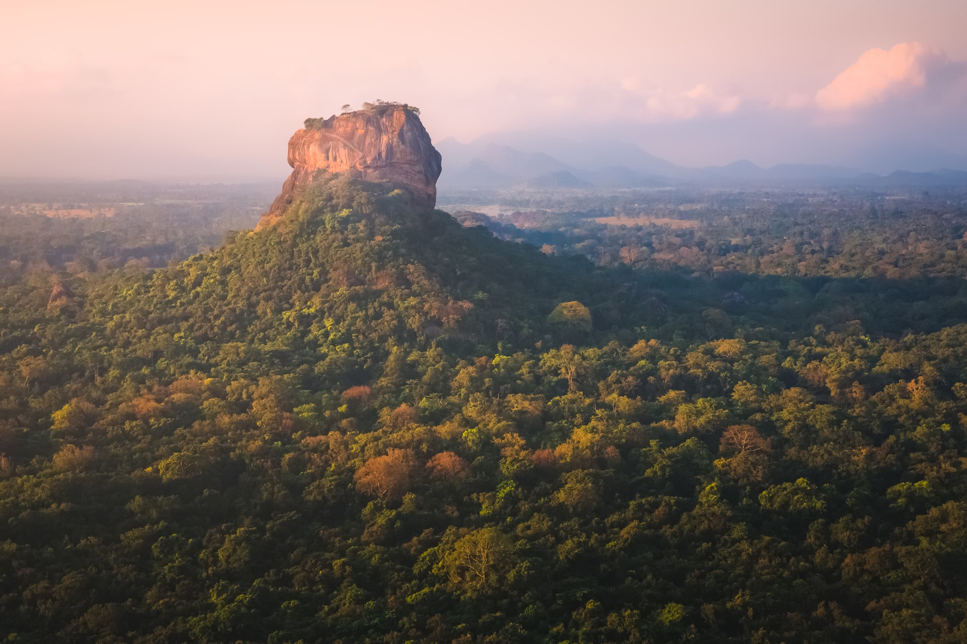 Pidurangala Rock the best viewpoint of Sigiriya Lion's Rock